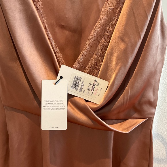 Reiss Serenella Silk Drape Dress - Picture 5 of 6